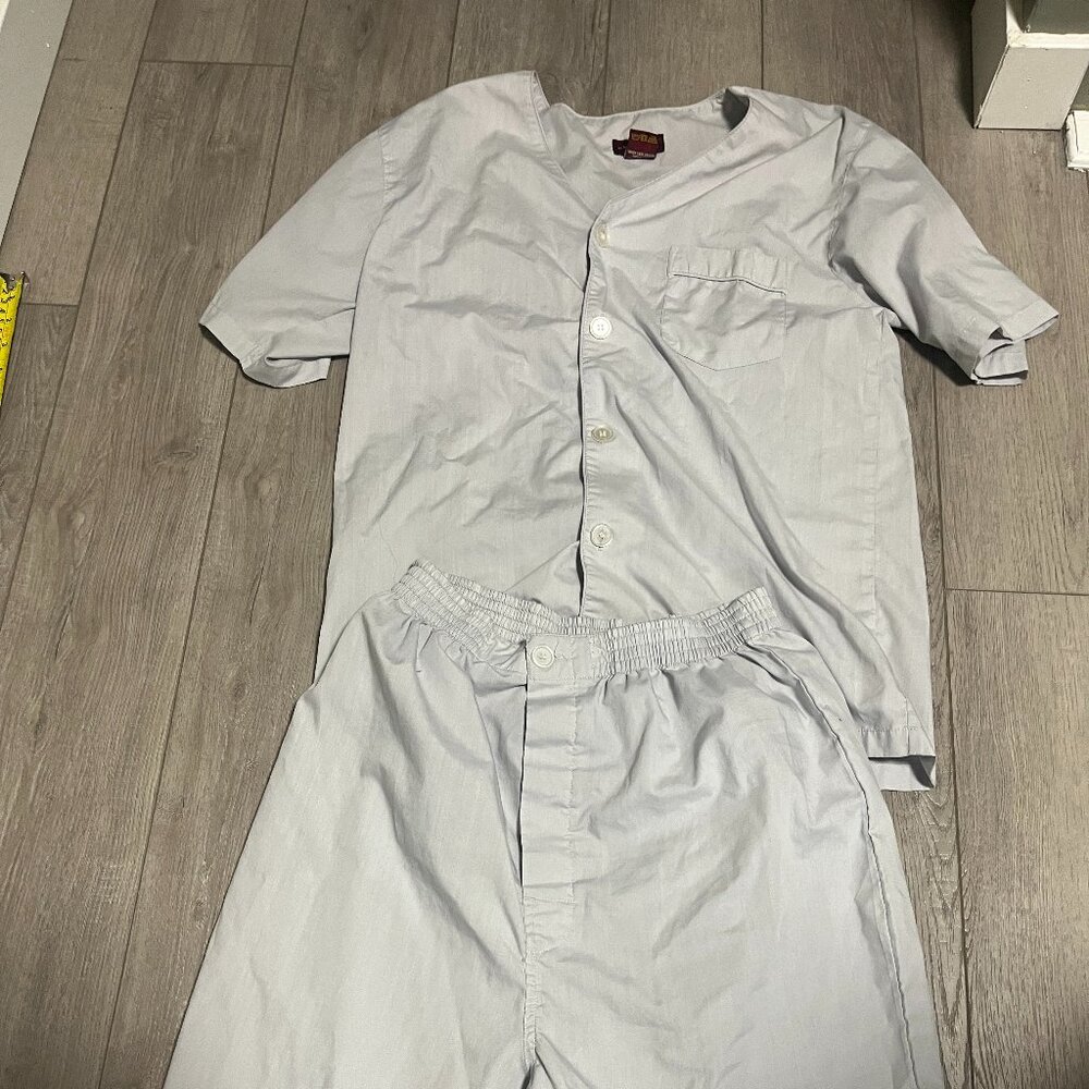 Hunt Club Men's Pajamas 2 Piece Tee Shirt Short Set TOP S PANTS Size Small